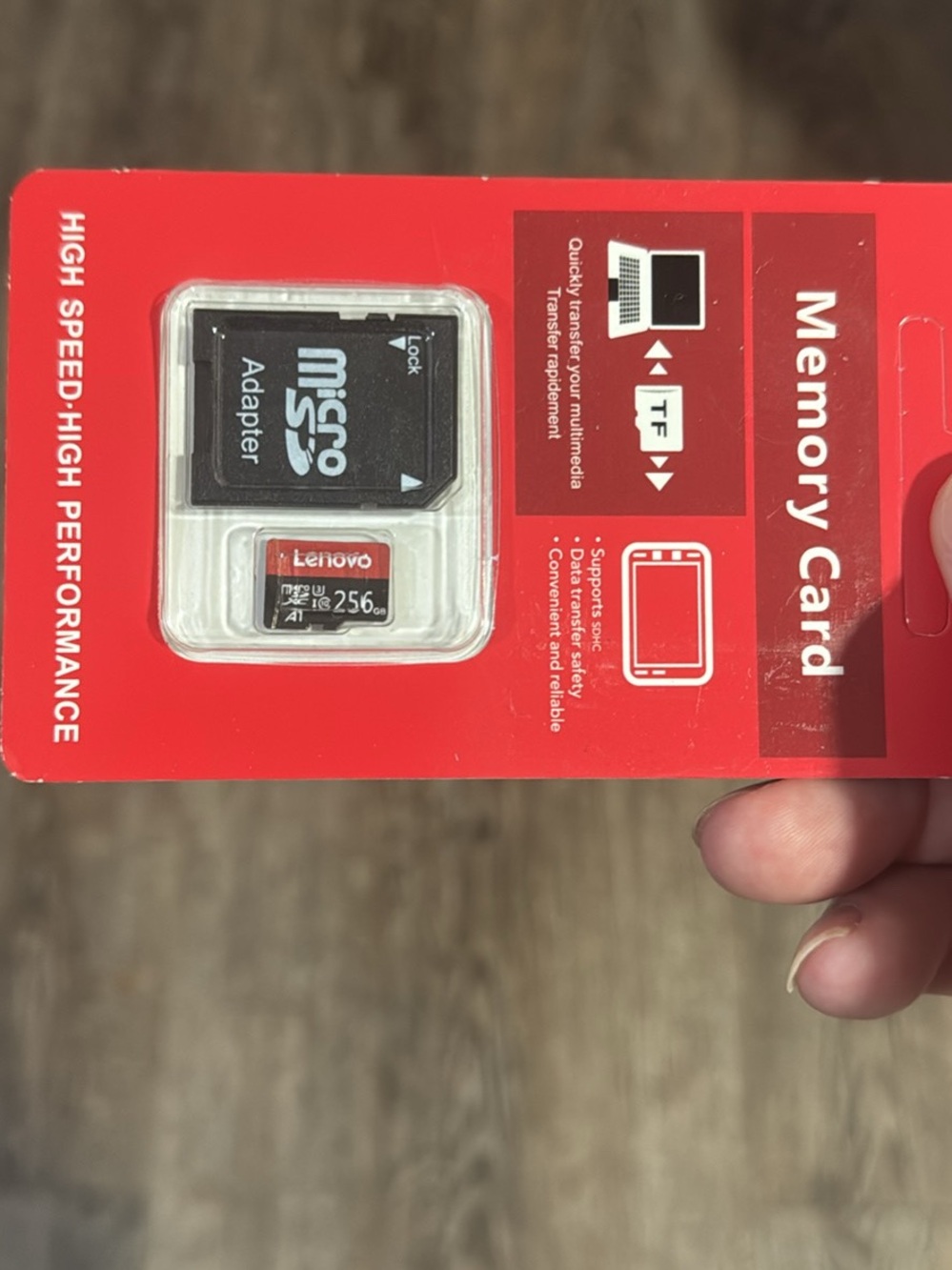 adidas White Memory Card Retail Backing